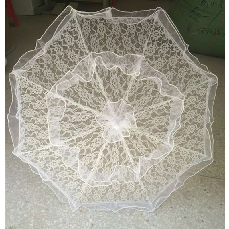 德祯  婚纱蕾丝花边伞  新娘伞   摄影道具伞详情图4