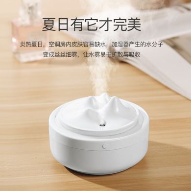 新品迷你加湿器创意夜灯usb香薰加湿器家用空气净化器 山峦加湿器细节图