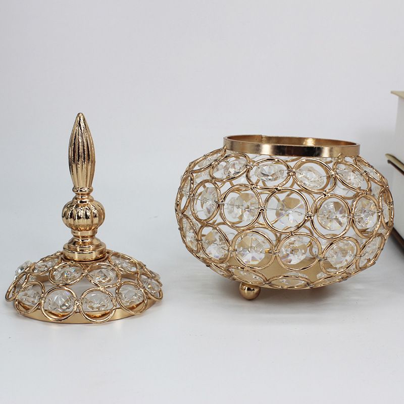 European-style crystal scented candle cups, Middle Eastern scented candle holders, wedding main table decorations, dining table vintage ornaments, ironwork Specification image