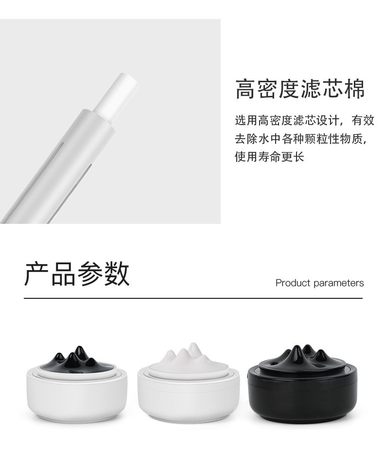 新品迷你加湿器创意夜灯usb香薰加湿器家用空气净化器 山峦加湿器详情图14