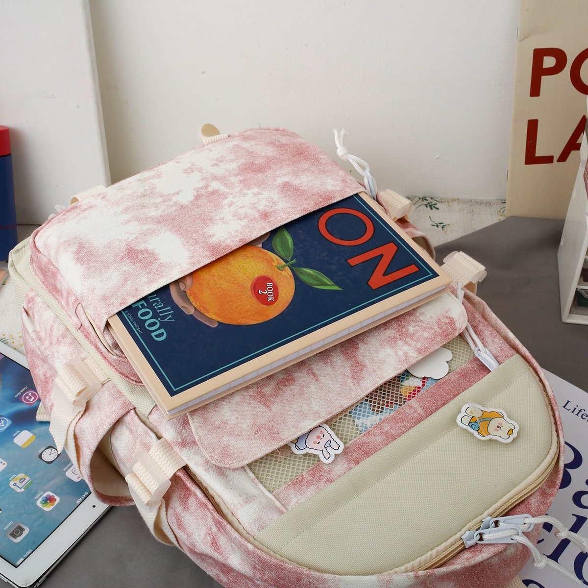 New Korean-style backpacks, cute schoolbags for girls and junior high school students, and trendy backpacks for college students detail image 16