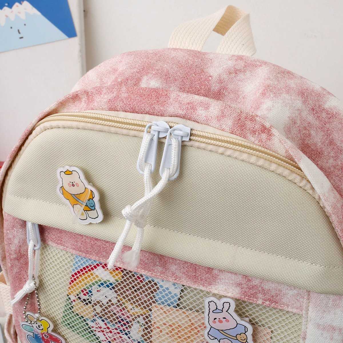 New Korean-style backpacks, cute schoolbags for girls and junior high school students, and trendy backpacks for college students detail image 15