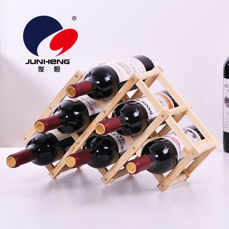 实木酒架白底实物图
