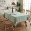 New solid-color pom-poms Christmas tablecloths and tablecloths, simple washable cotton banquet table cloths, TV cabinet tablecloths and cover cloths Specification image