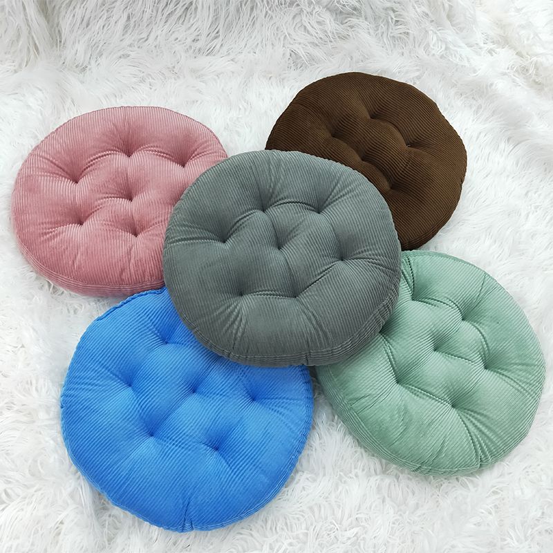 Cross-border best-selling thickened velvet seat cushions for office students, simple solid-color floor tatami MATS details Picture