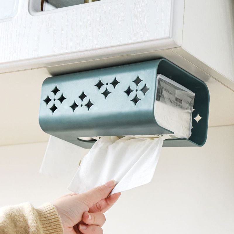Multi-functional tissue paper, household solid color wall-mounted, seamless and non-perforating tissue paper box, plastic tissue paper box for bathroom and living room details Picture