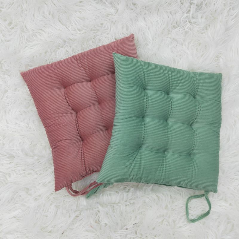 Factory wholesale thick velvet seat cushions, office student chair cushions, simple solid color floor tatami MATS Application Scenario