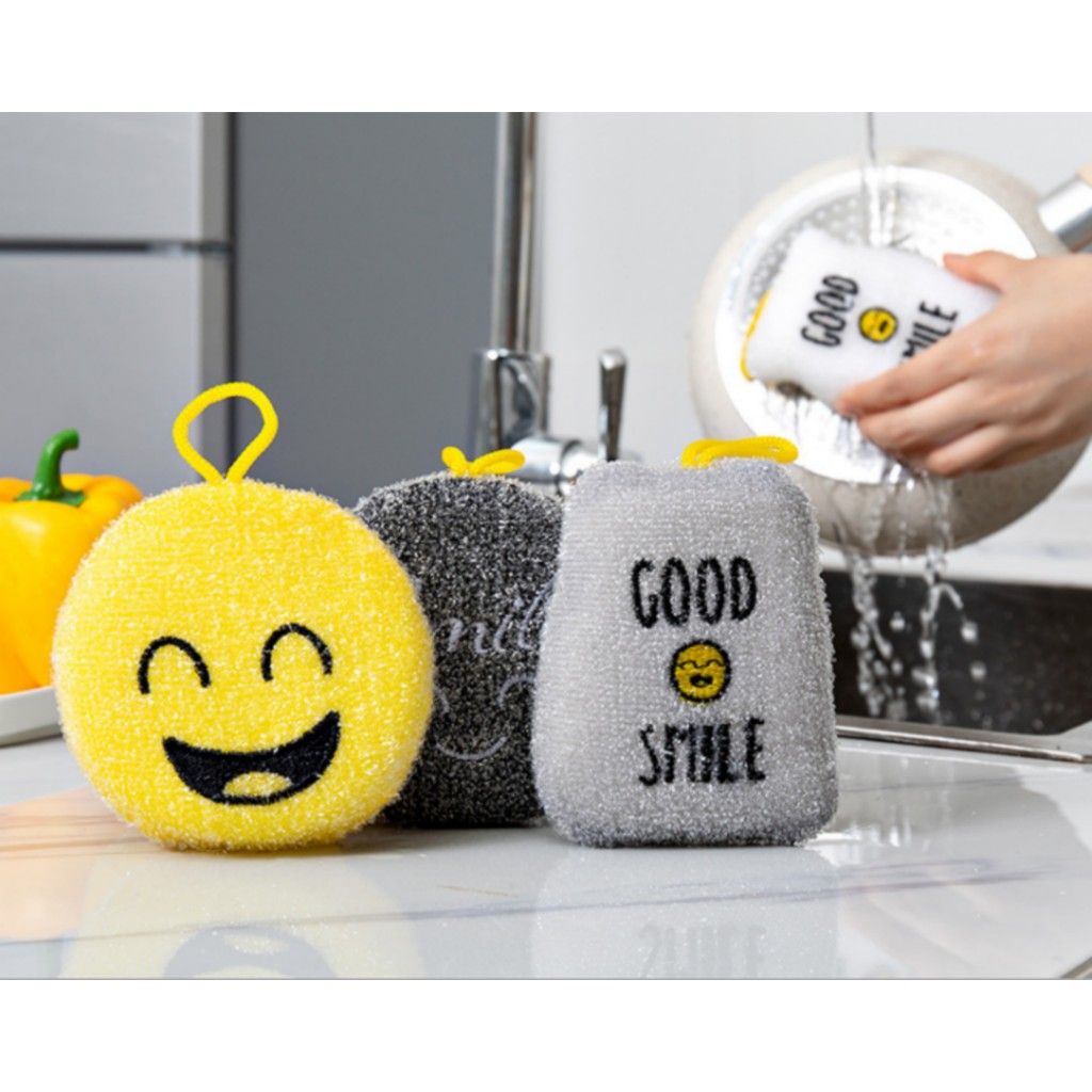Needle embroidery brush, fast high-density dishwashing sponge, household cleaning sponge details Picture