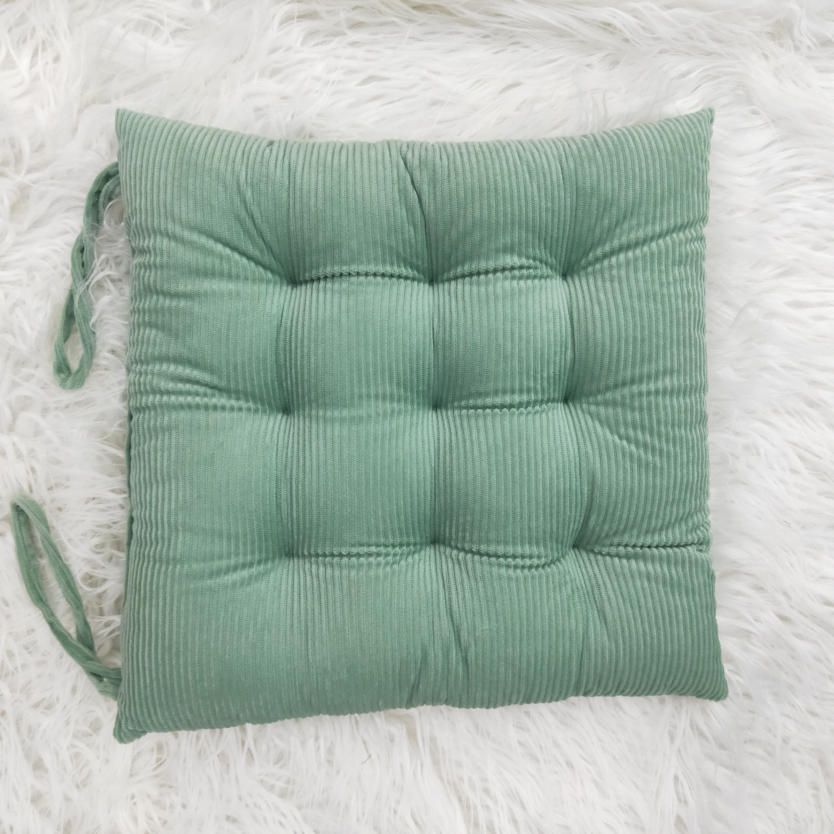 Factory wholesale thick velvet seat cushions, office student chair cushions, simple solid color floor tatami MATS detail image 5