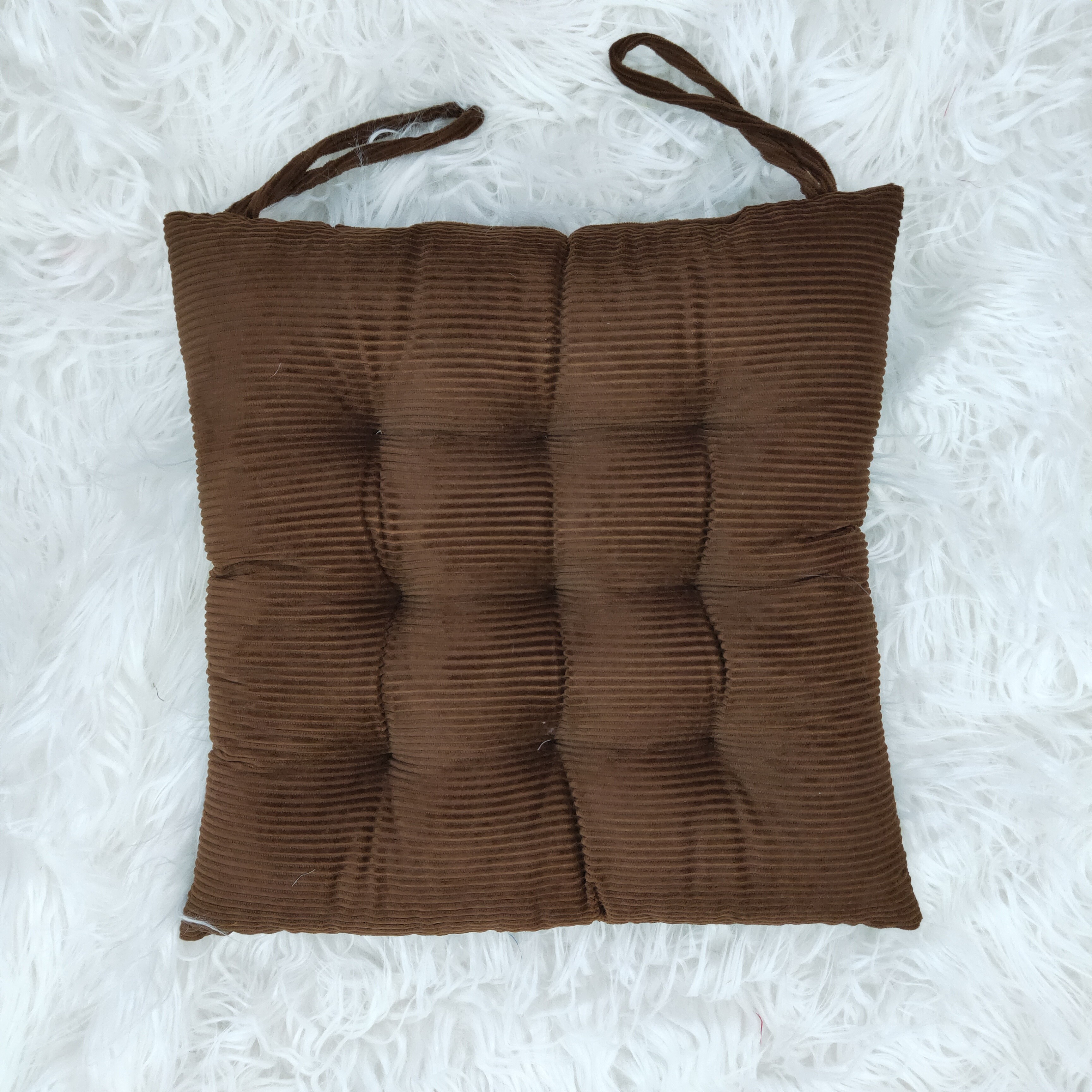 Factory wholesale thick velvet seat cushions, office student chair cushions, simple solid color floor tatami MATS detail image 3