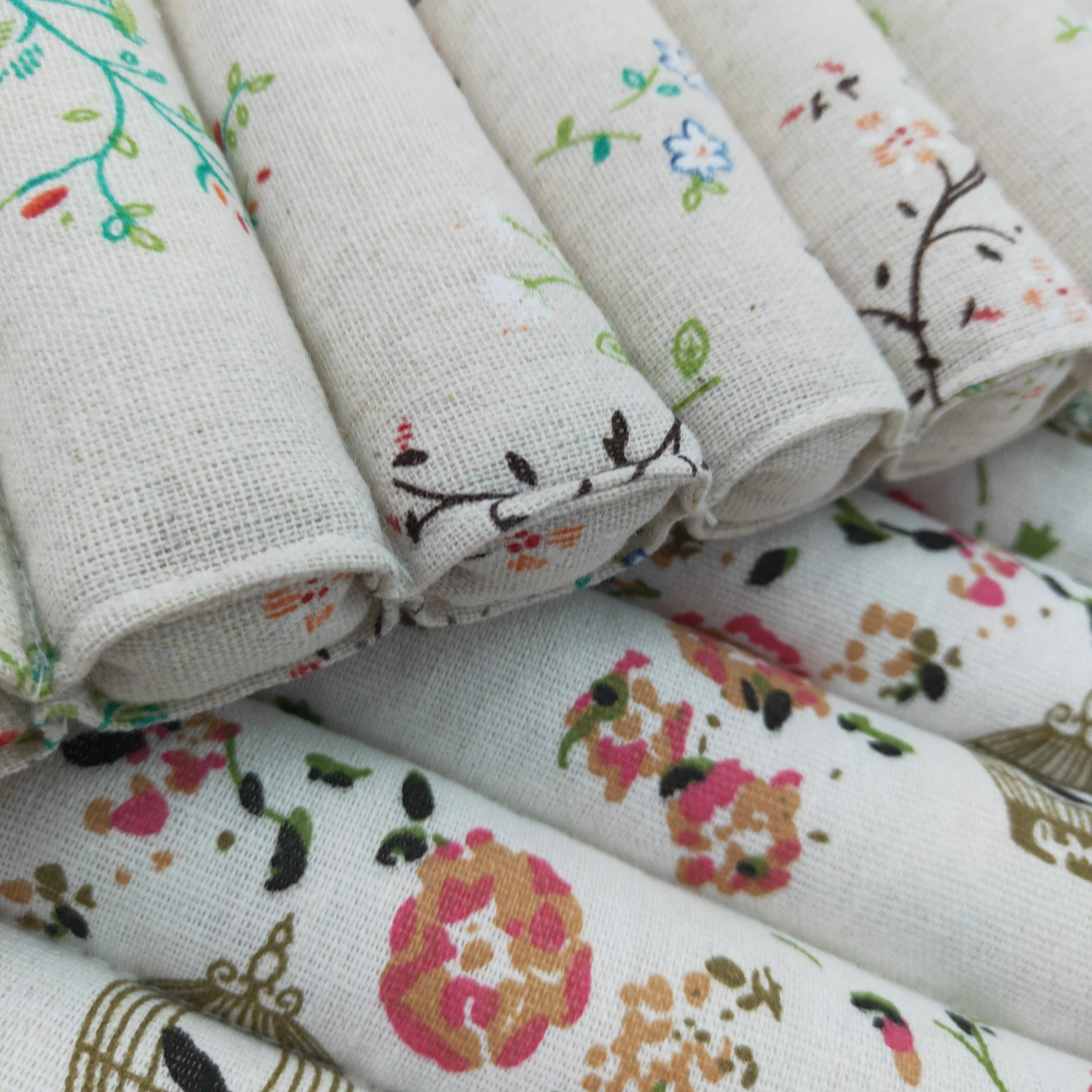 Nordic summer breathable student tatami, wear-resistant fabric linen ethnic style rib seat cushion, linen chair cushion detail image 5