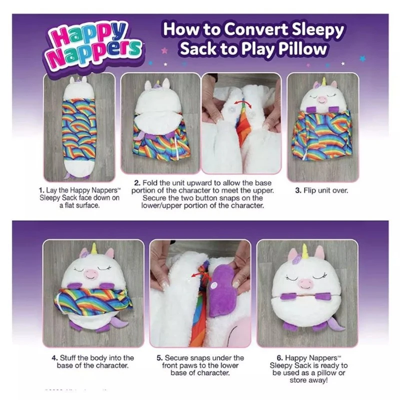 Happy Nappers cross-border Amazon sleeping bags for children, featuring large cartoon animals, are selling well in foreign trade detail image 8