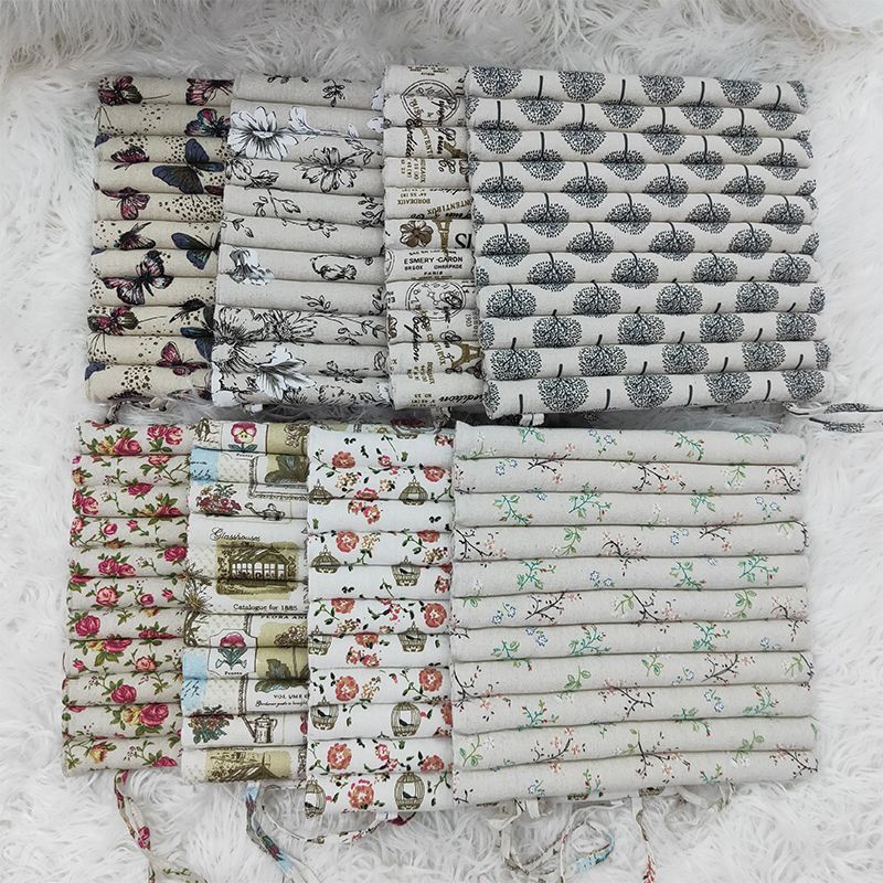 Nordic summer breathable student tatami, wear-resistant fabric linen ethnic style rib seat cushion, linen chair cushion Specification image