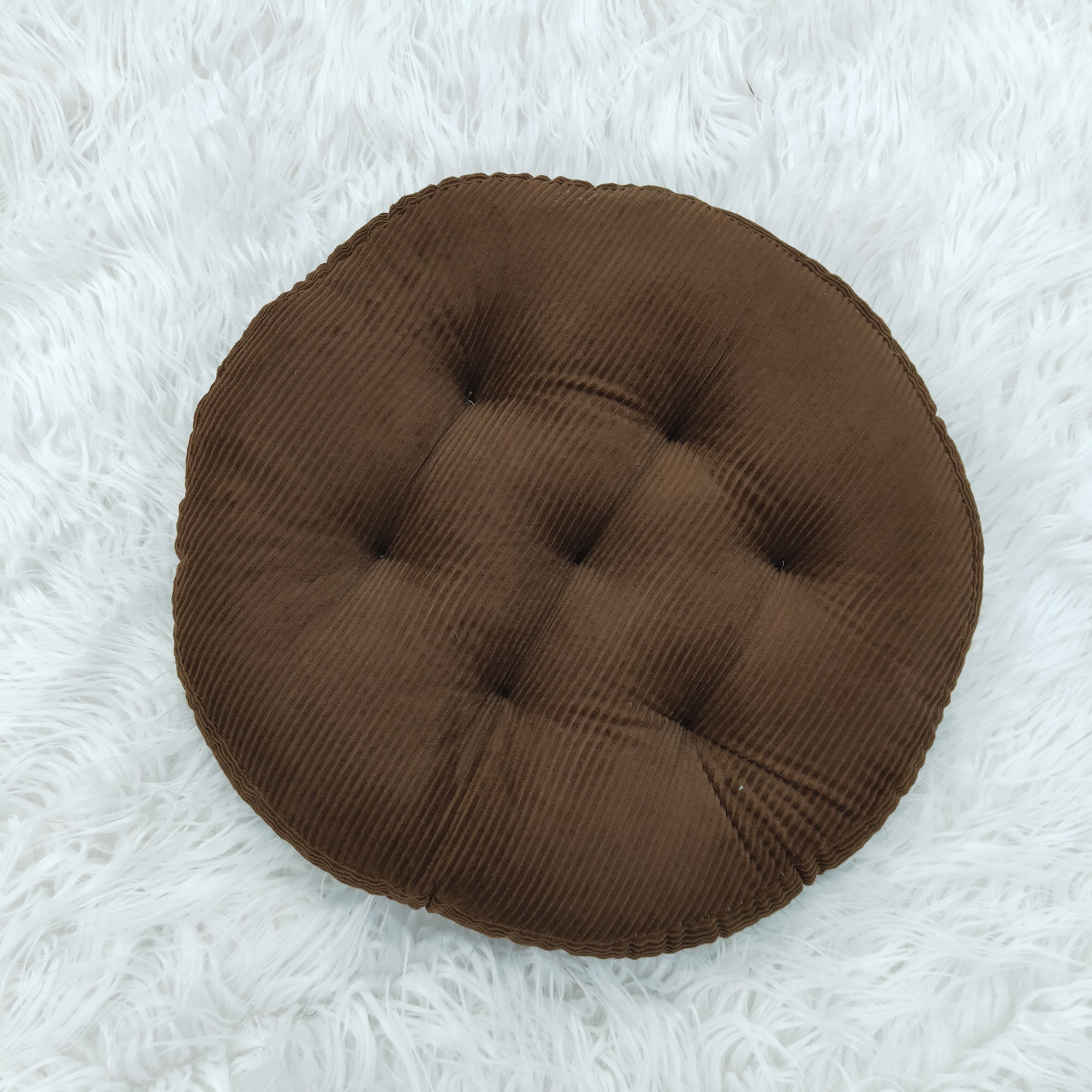 Cross-border best-selling thickened velvet seat cushions for office students, simple solid-color floor tatami MATS detail image 6