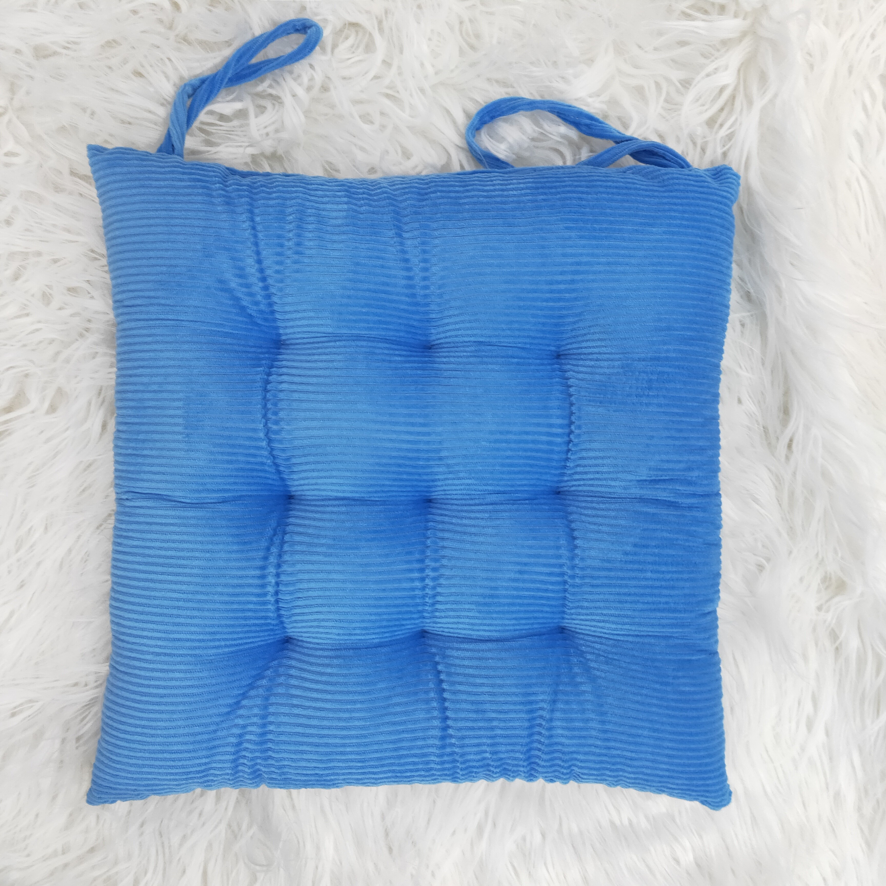 Factory wholesale thick velvet seat cushions, office student chair cushions, simple solid color floor tatami MATS detail image 2