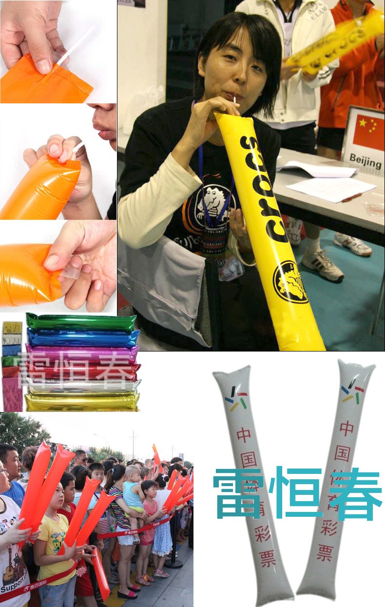 厂家批发广告充气棒拍拍棒节日聚会活动气氛比赛啦啦棒塑料打击棒详情图1