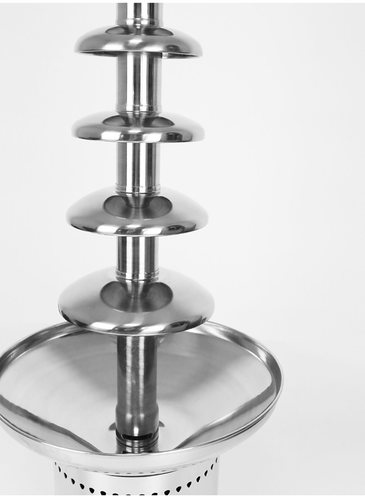 Five-layer chocolate fountain machine, five-layer stainless steel chocolate fountain machine, multi-functional chocolate melting machine detail image 10