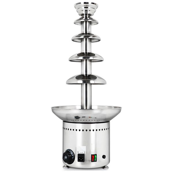 Five-layer chocolate fountain machine, five-layer stainless steel chocolate fountain machine, multi-functional chocolate melting machine