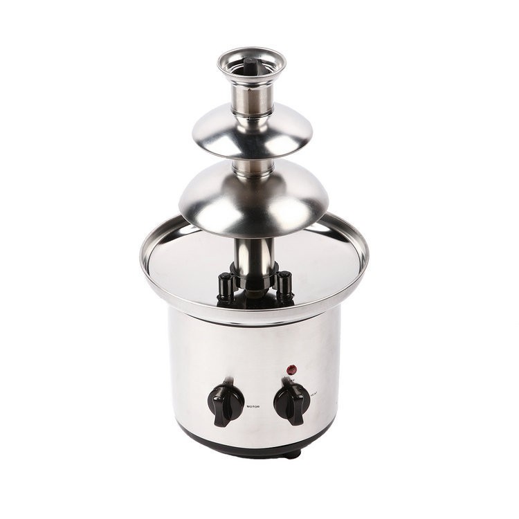 Three-layer chocolate fountain machine, stainless steel fountain machine, chocolate waterfall machine, fountain making, chocolate machine, creative chocolate buffet, three layers pic 4