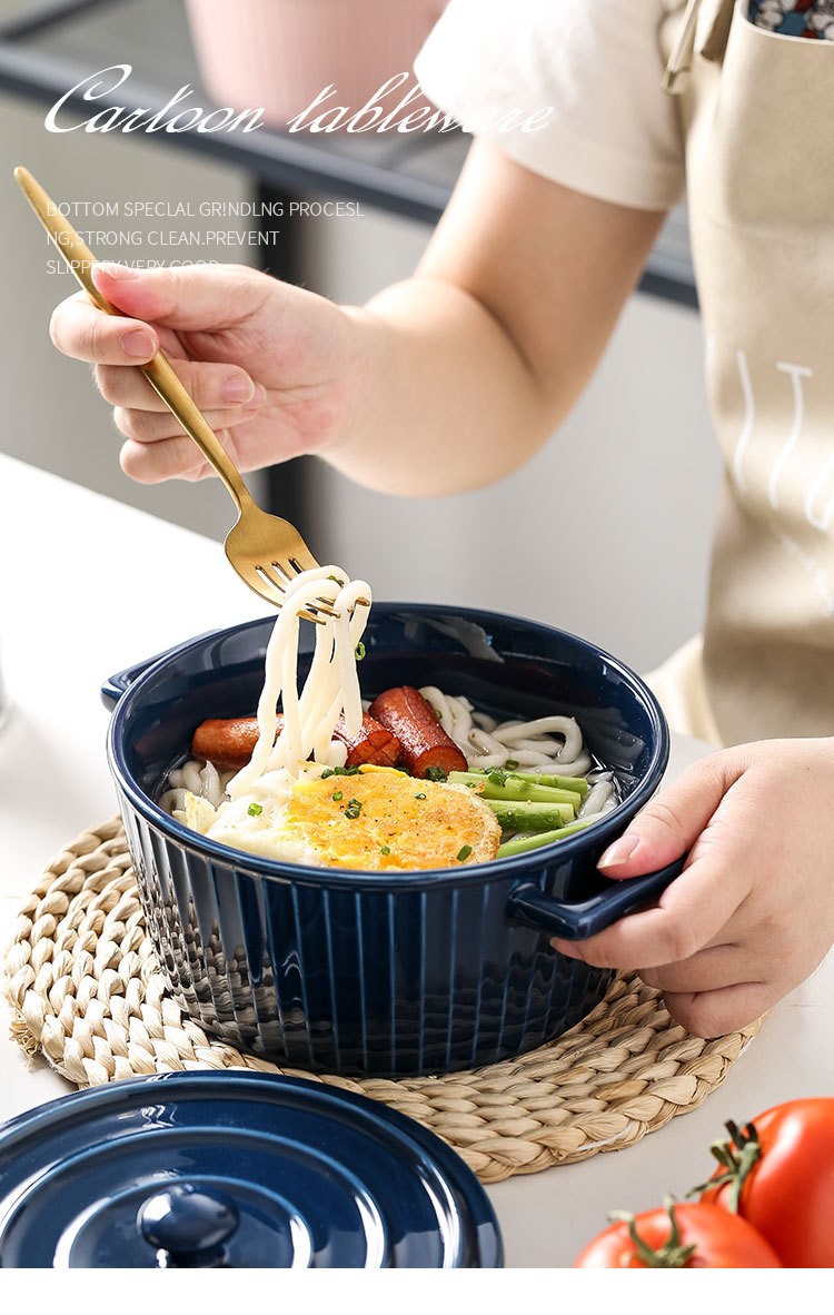 The double-ear soup bowl has no lid detail image 13