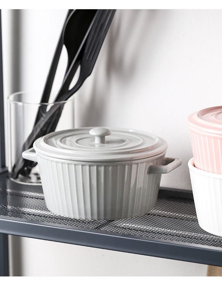 The double-ear soup bowl has no lid detail image 8