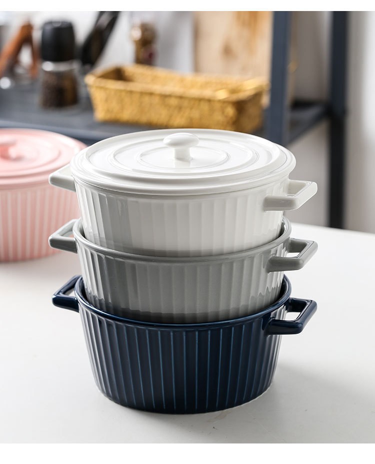 The double-ear soup bowl has no lid detail image 11