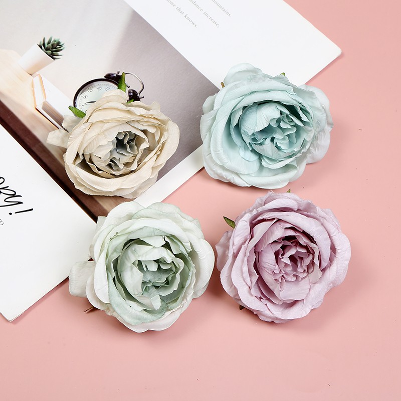 情人节复古芍药饰品diy手工材料配件仿真花花朵婚庆花墙胸花装饰详情图6