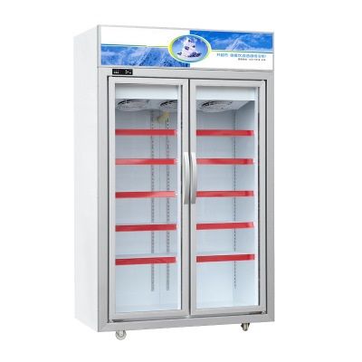 Double door refrigerated display cabinet