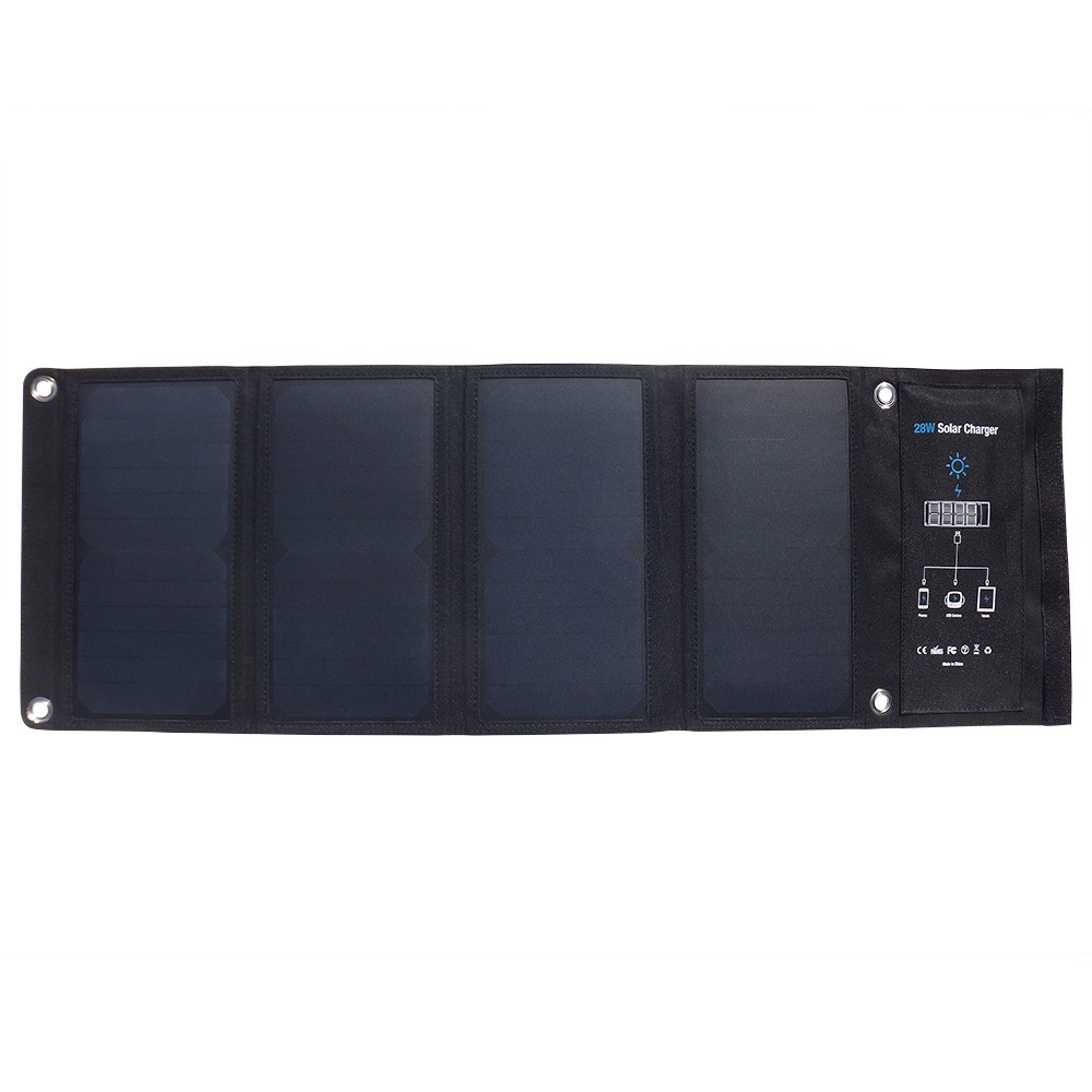 Cross-border products: 28W solar folding bag, mobile phone charger, solar mobile power bank, outdoor fast charging detail image 1