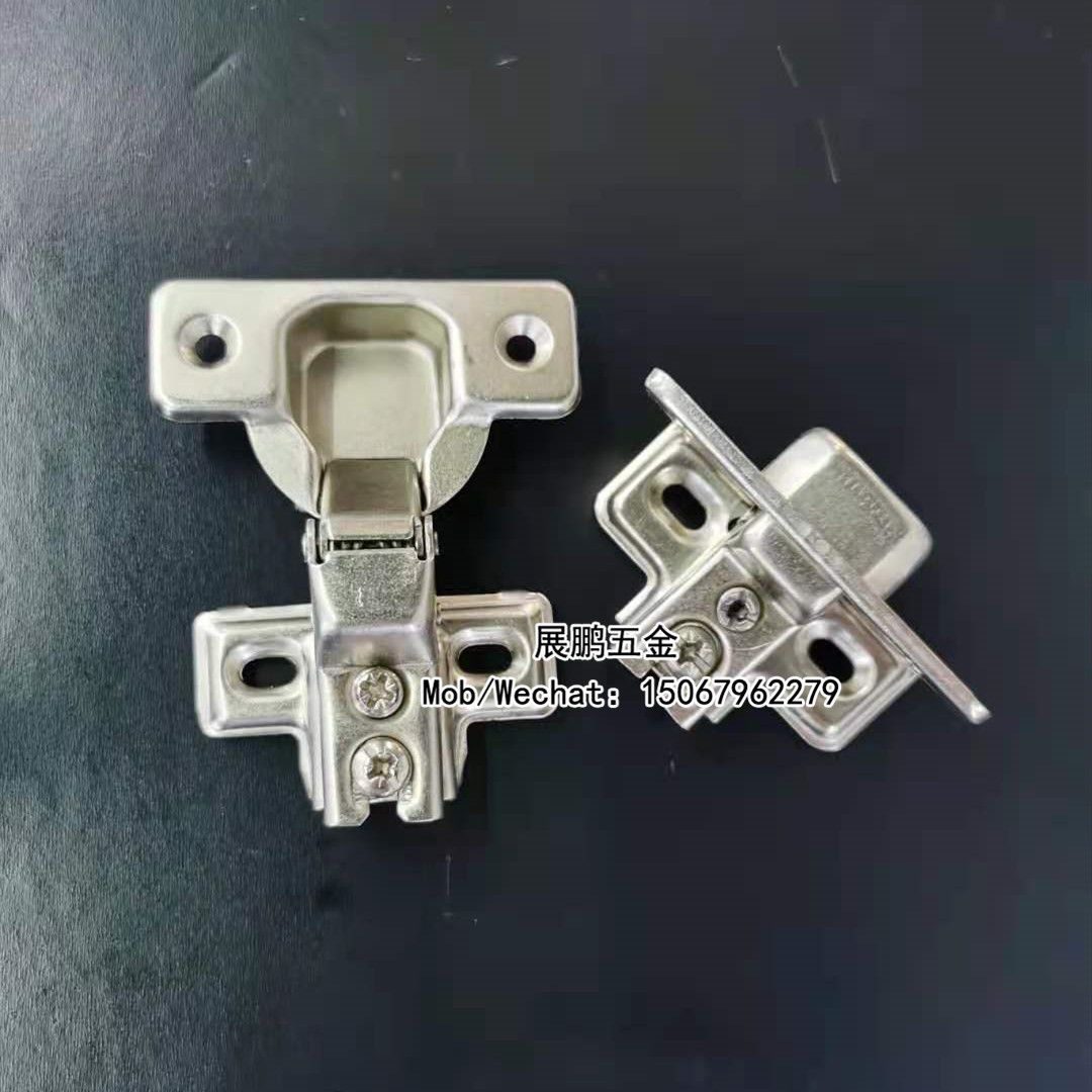 Hinged short arm hydraulic cabinet hinge British American iron stainless steel damping hinge Specification drawing
