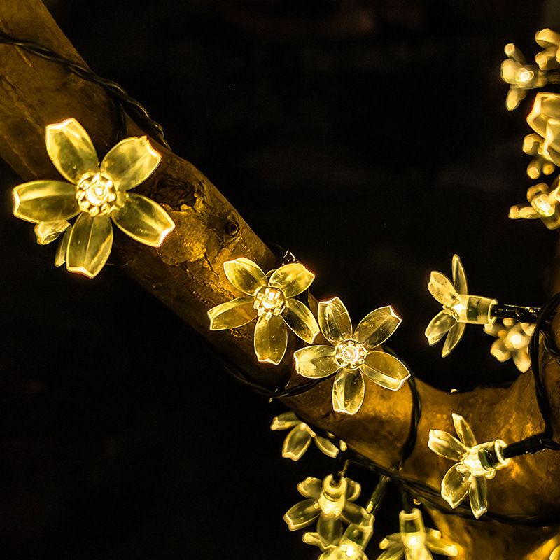 Amazon exploded LED Christmas holiday lights string ball outdoor decorative lights solar outdoor waterproof lights