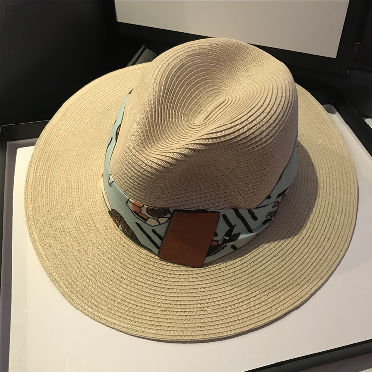 外贸原单Lo美人鱼系列春夏季草帽子出游凹造型度假风宽檐遮阳礼帽详情图6
