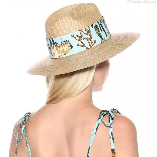 外贸原单Lo美人鱼系列春夏季草帽子出游凹造型度假风宽檐遮阳礼帽详情图1