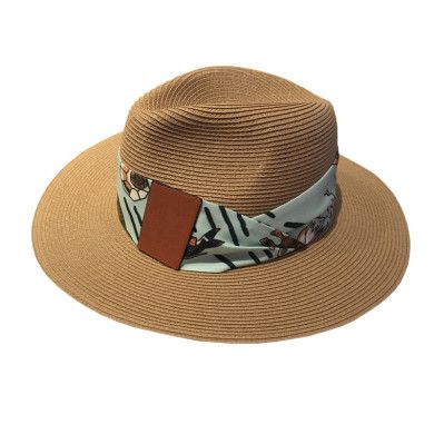 外贸原单Lo美人鱼系列春夏季草帽子出游凹造型度假风宽檐遮阳礼帽