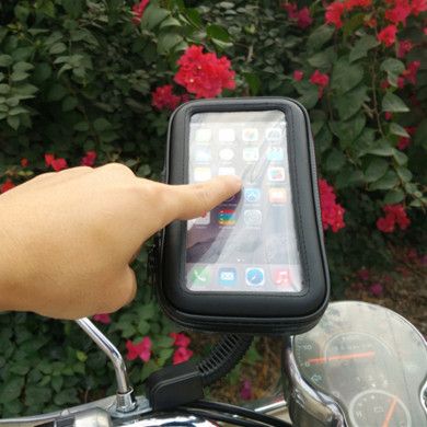 单车摩托车电动车后视镜通用导航防水包手机支架厂家bike holder