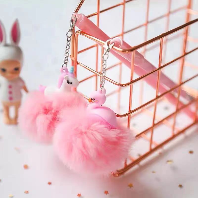 Cute unicorn furry pendant neutral pen cute cartoon pendant student creative stationery wholesale