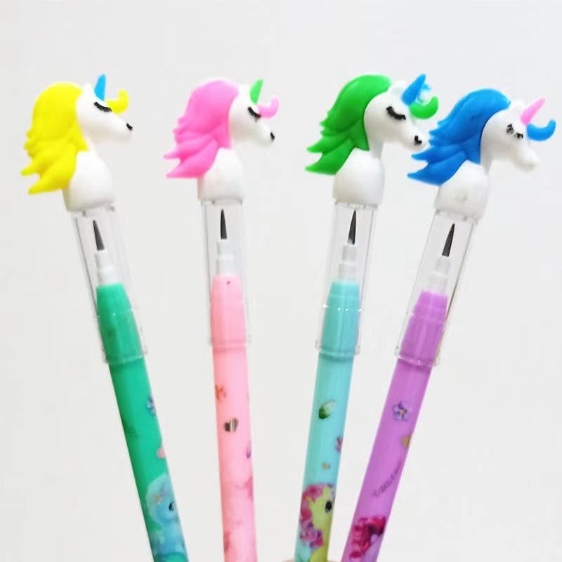 Korean stationery Unicorn Silicone Sharp-free Pencil Creative Unicorn 2.0 Automatic Bullet Pencil Award