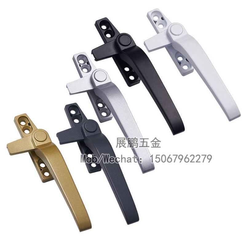 Aluminum - plastic door and window handle seven - word hand flat open door and window handle thumbnail