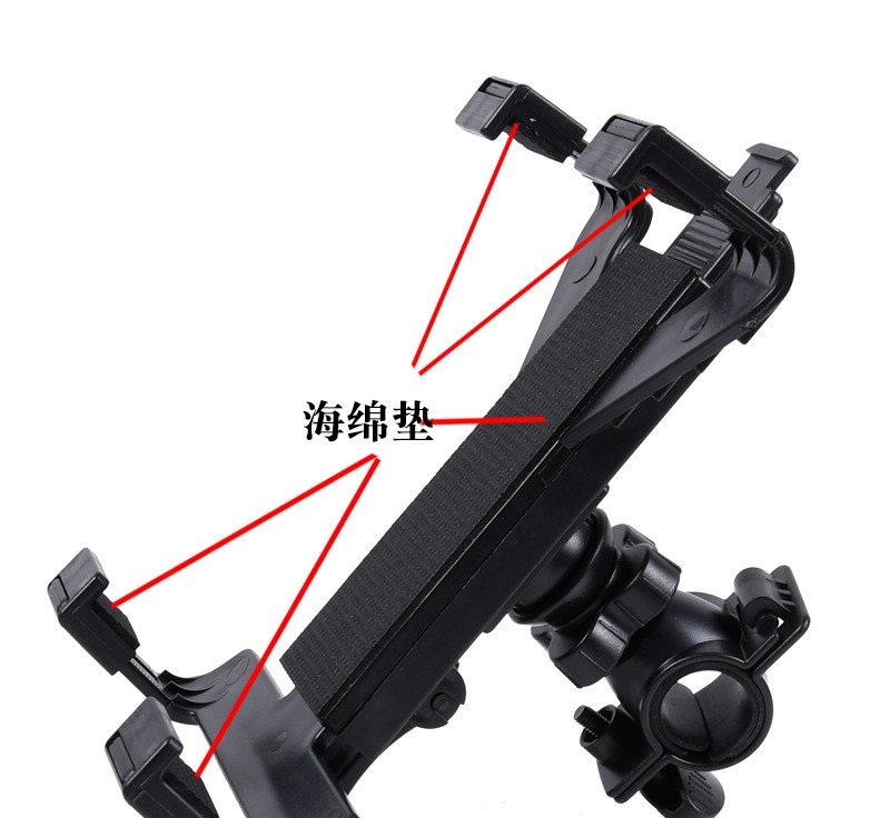 7-10寸通用ipad平板电脑车载跑步机婴儿车支架car holder详情图1