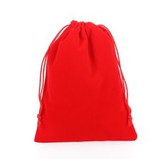 30*40红色绒布袋束口袋礼品袋收纳袋