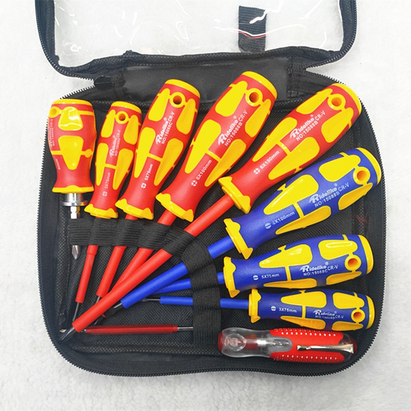 五金工具7PC十字一字多功能电工两用起子 绝缘螺丝刀套装详情图3