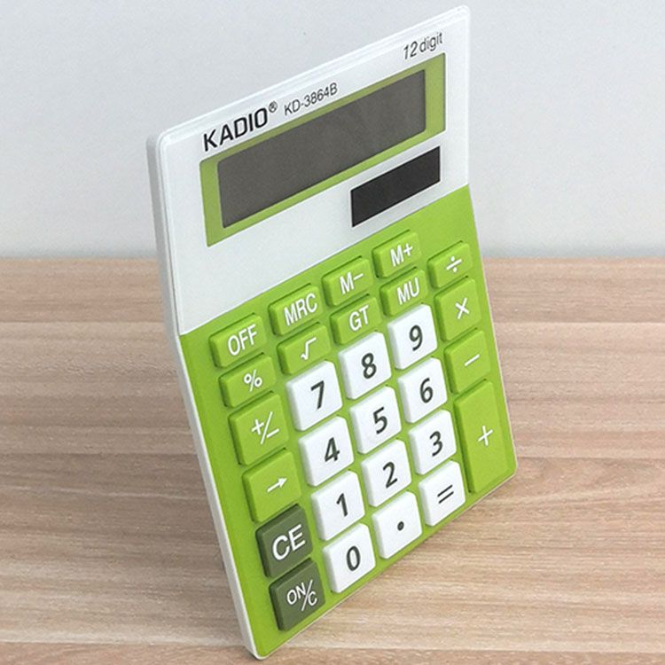 KADIO3864B Cute office color calculator, medium-sized desktop computer, 12-digit calculator wholesale Application Scenario