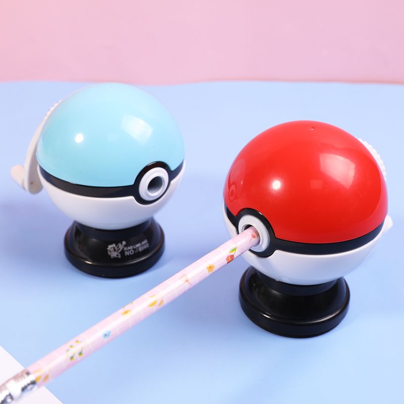 The Poke ball pencil sharpener features automatic pen insertion and retraction, a cute pencil sharpener for primary school students, and a colored pencil sharpener for kindergartens details Picture