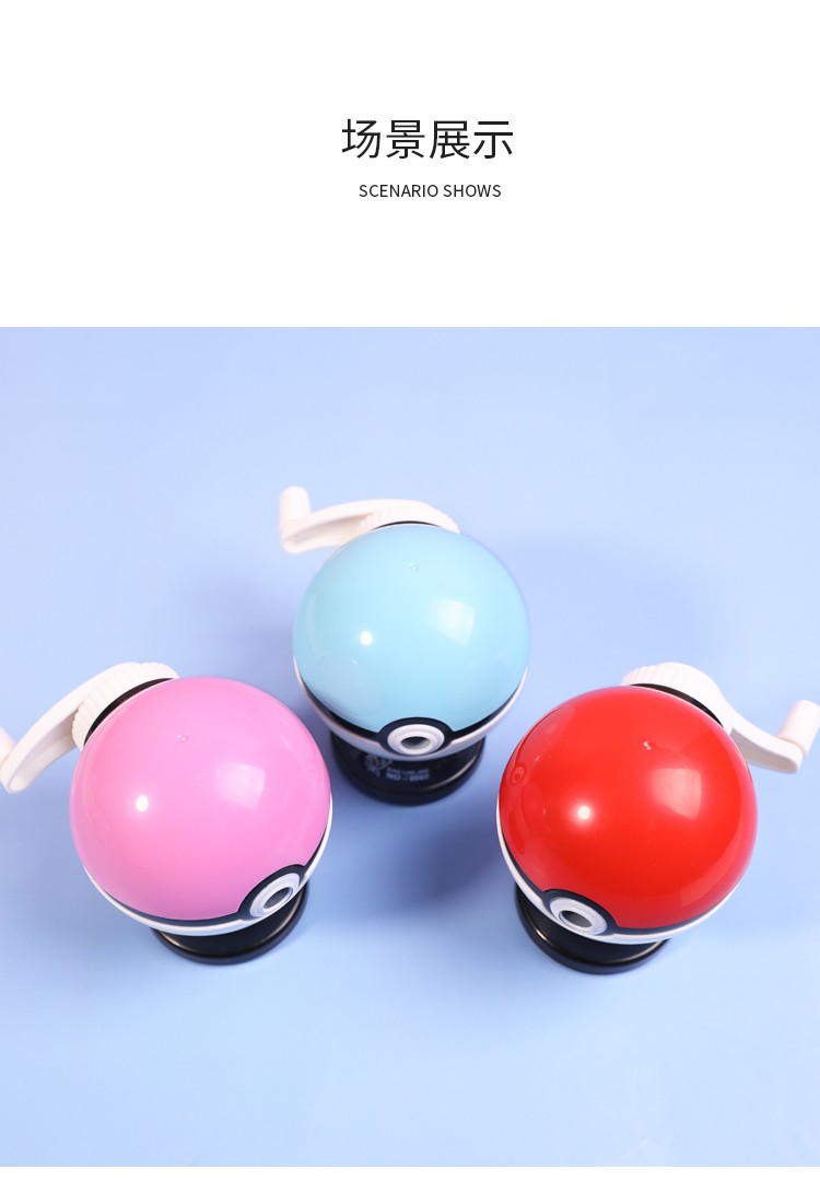 The Poke ball pencil sharpener features automatic pen insertion and retraction, a cute pencil sharpener for primary school students, and a colored pencil sharpener for kindergartens detail image 9