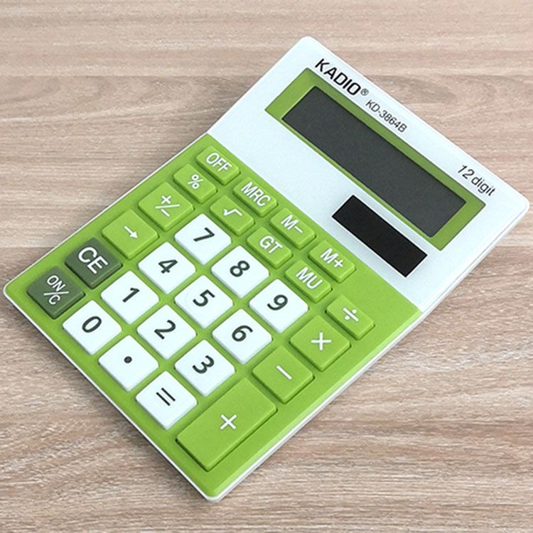 KADIO3864B Cute office color calculator, medium-sized desktop computer, 12-digit calculator wholesale details Picture