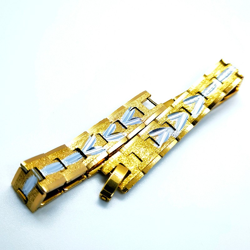 The frosted, embroidered and gold-plated bracelet for men engaged in foreign trade does not fade detail image 3
