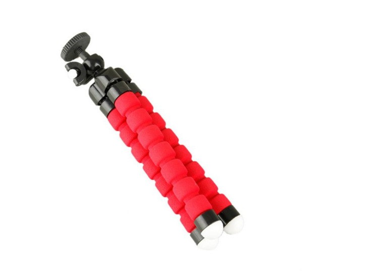 通用懒人手机支架 海绵八爪鱼三脚架 便携式照相机三脚架加手机夹详情图3