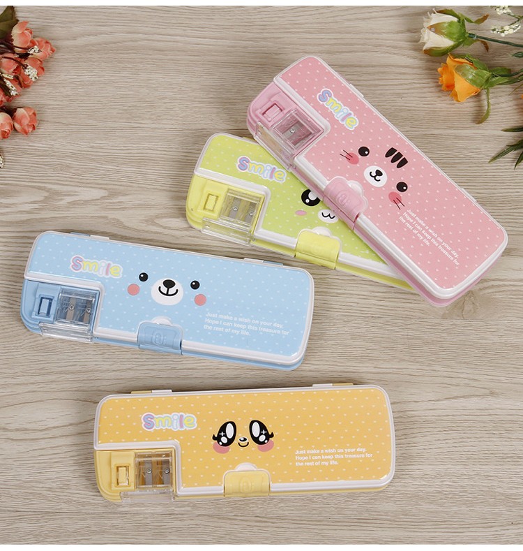 12770720035331746 Creative new cartoon animal stationery box, student stationery storage box, student birthday gift stationery box wholesale detail image 3