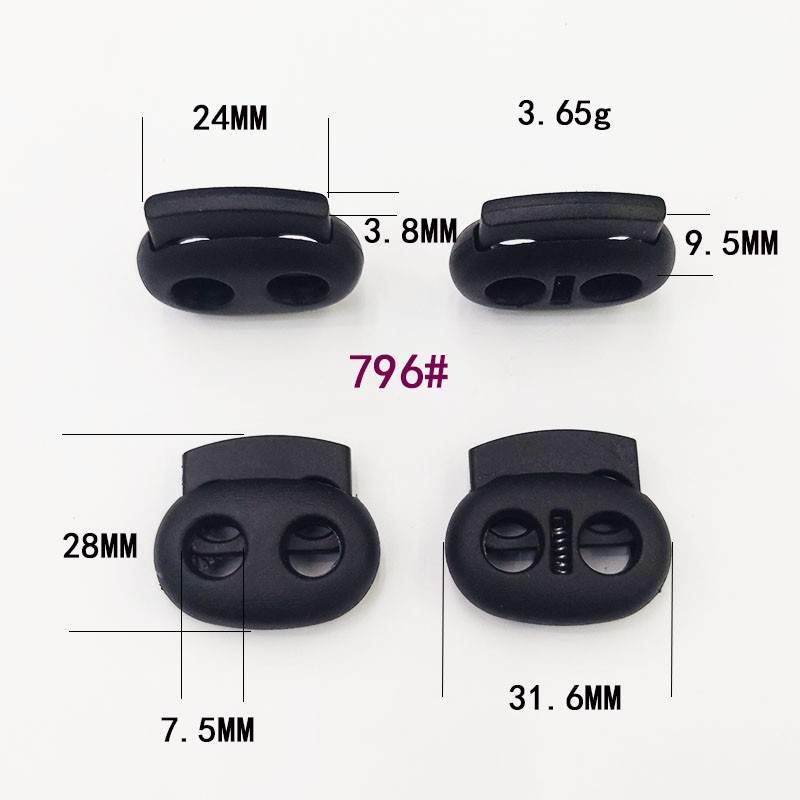 Extra-large spring buckle, large hole elastic spring buckle, clothing rope buckle, large mushroom spring buckle, 30.5MM detail image 10