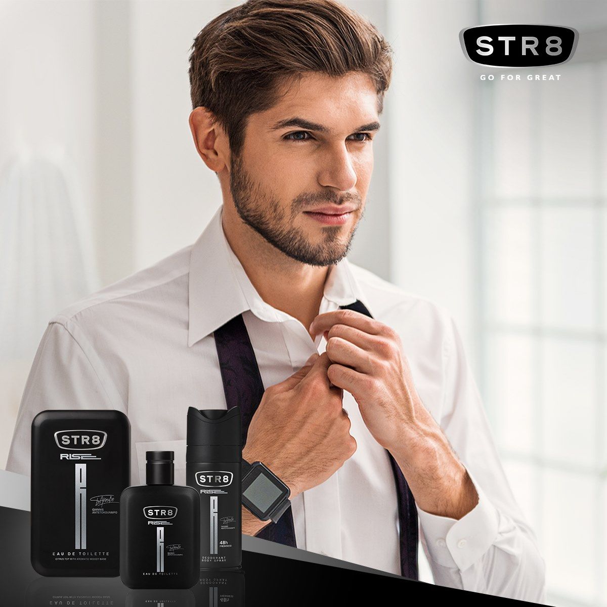 STR8思优泉男士真我清爽香氛沐浴露木质柑橘香调250ml产品图